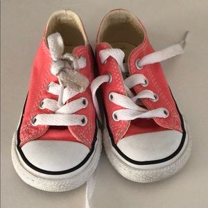 Toddler converse salmon peach